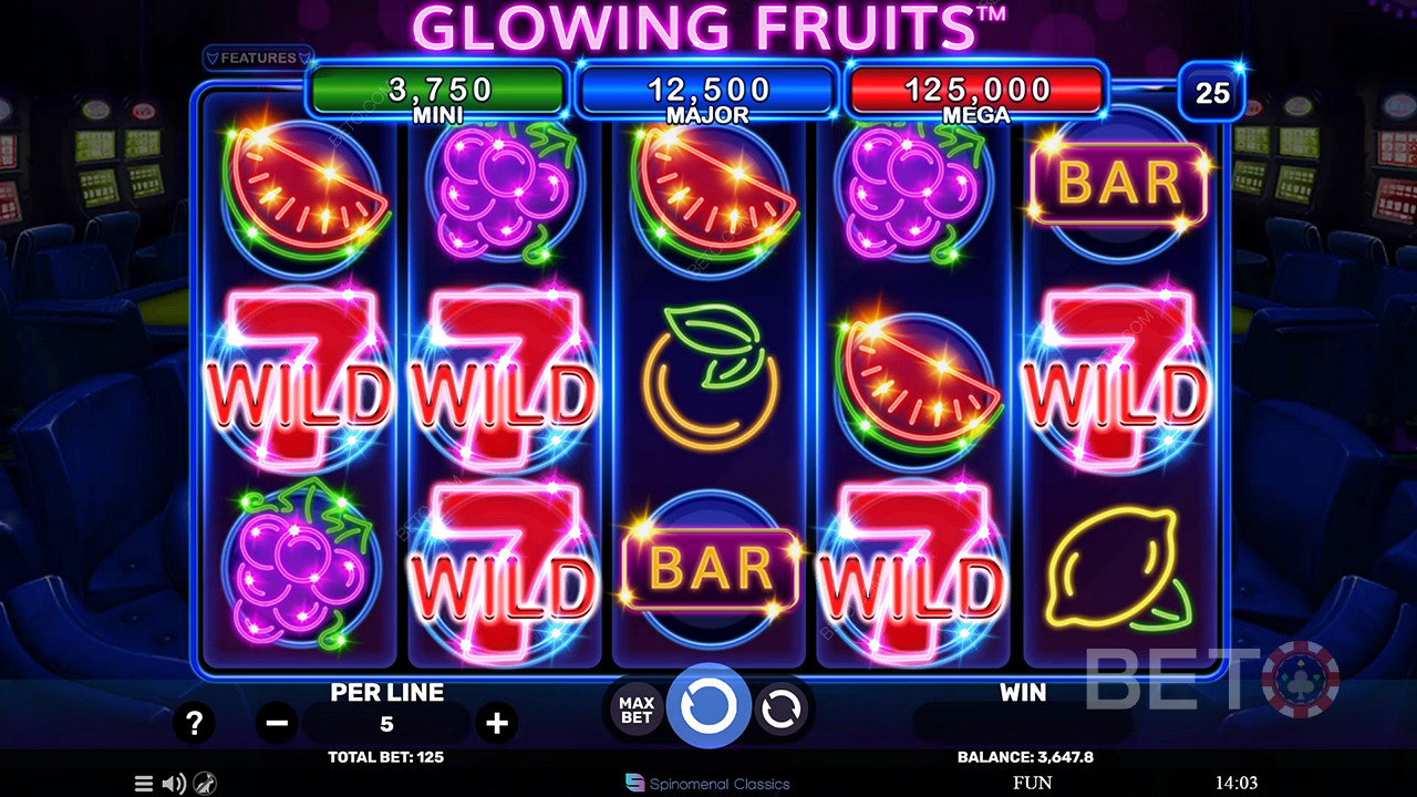 Glowing Fruits Recenzie de BETO Slots
