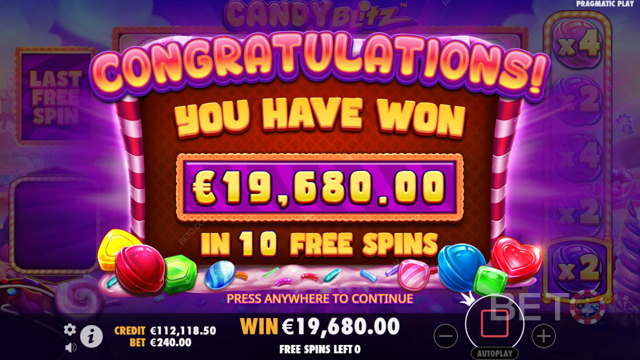 Funcțiile bonus explicate în Candy Blitz de Pragmatic Play