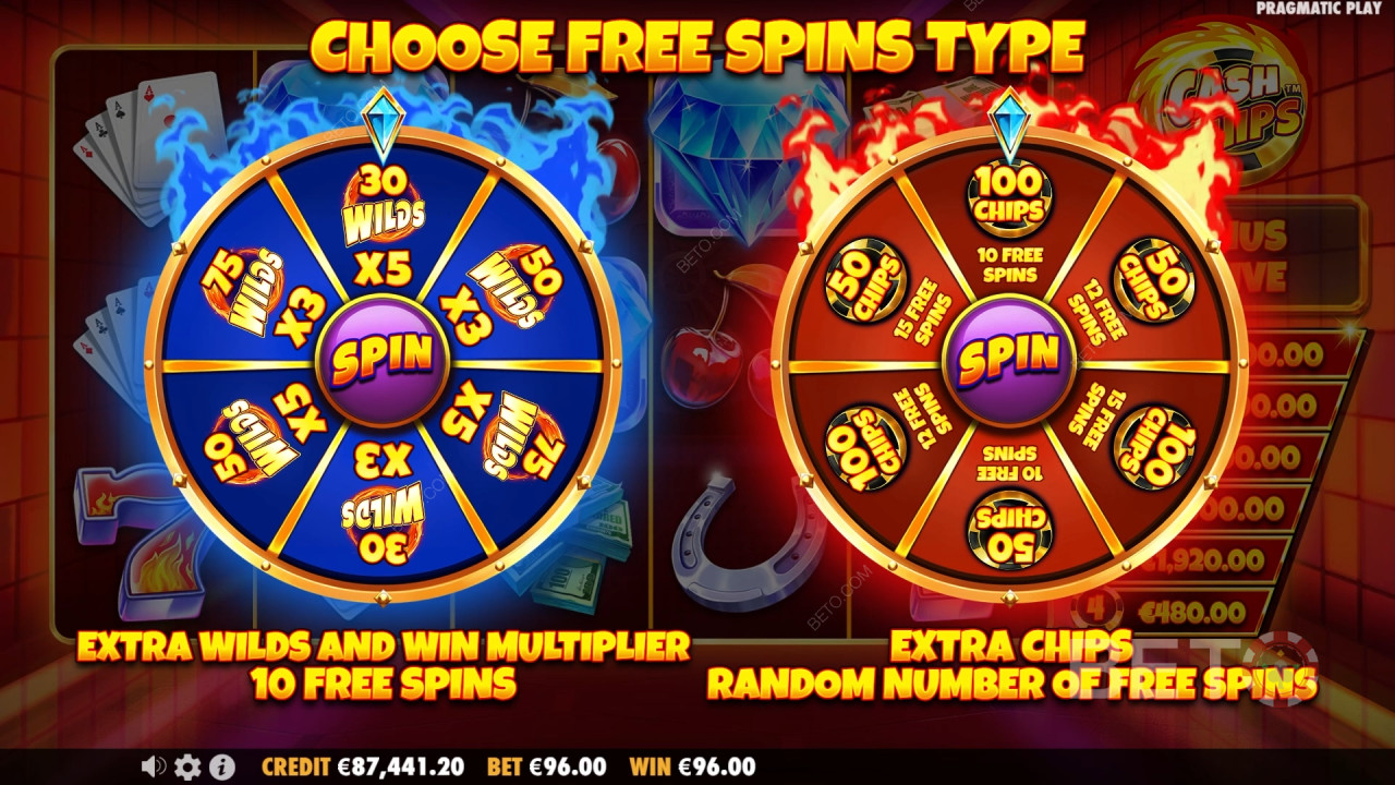 Funcțiile bonus explicate în Cash Chips de Pragmatic Play