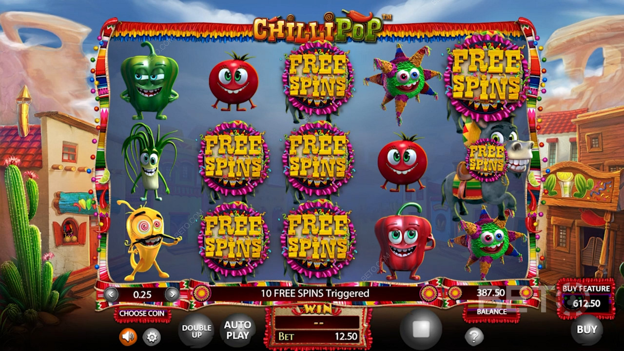 Chilli Pop - Un joc de păcănele neprogresiv cu un jackpot de 110.000!