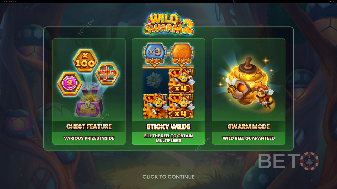 Funcțiile bonus explicate în Wild Swarm 2 de Push Gaming