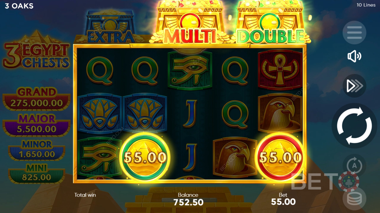 3 Egypt Chests Recenzie de la BETO Slots