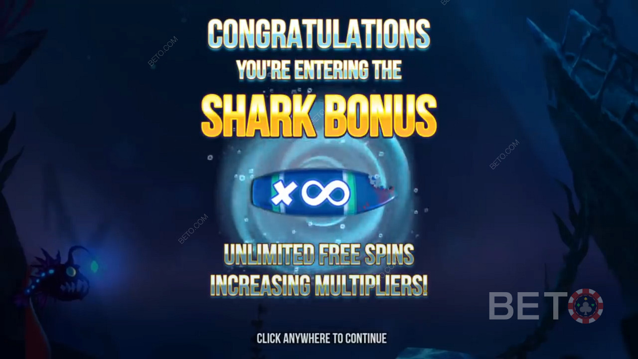 Învârtiri gratuite în jocul ca la aparate Razor Shark