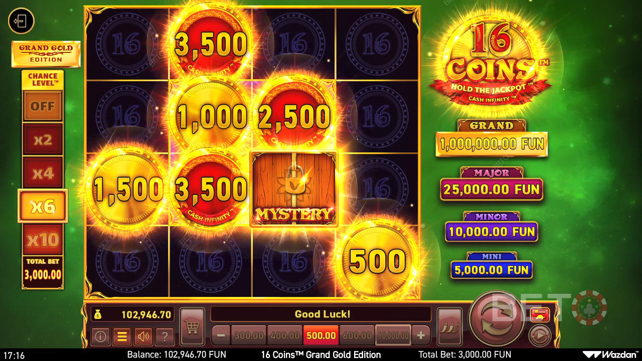 16 Coins Grand Gold Edition Joacă Gratuit