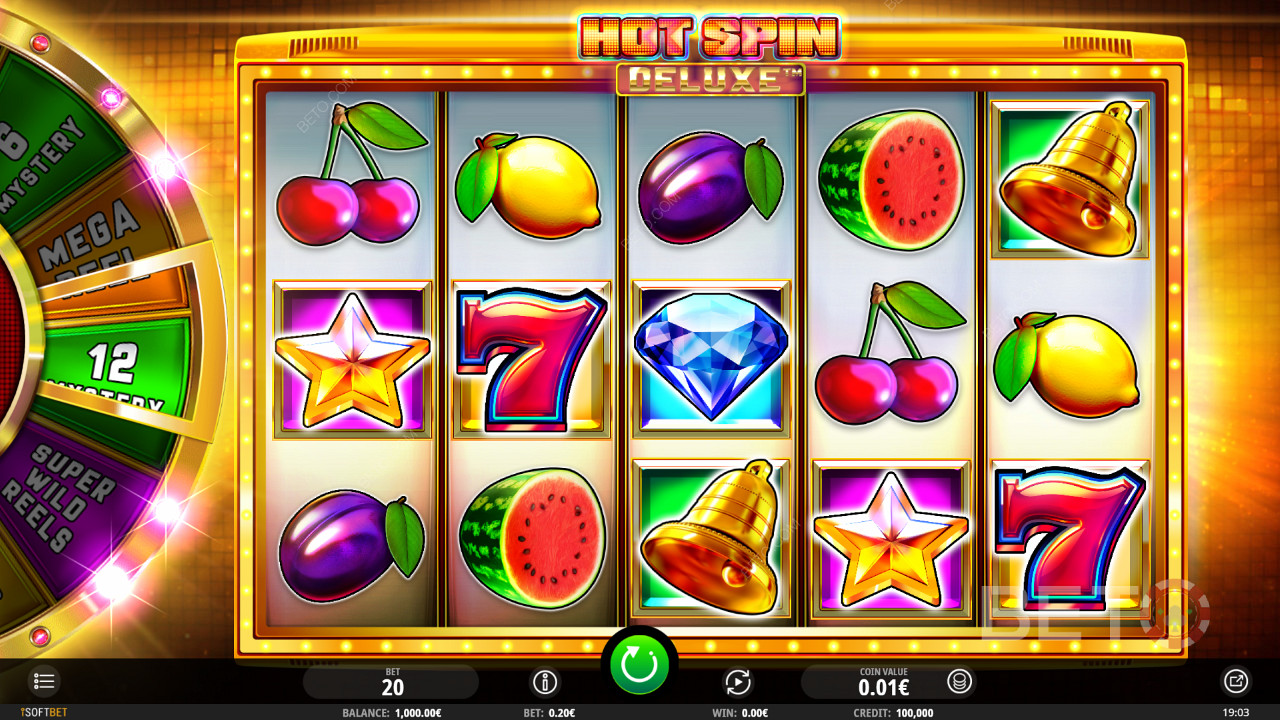 Hot spin Deluxe este un joc de păcănele dulce cu tematică fructată care poate oferi sume uriașe.