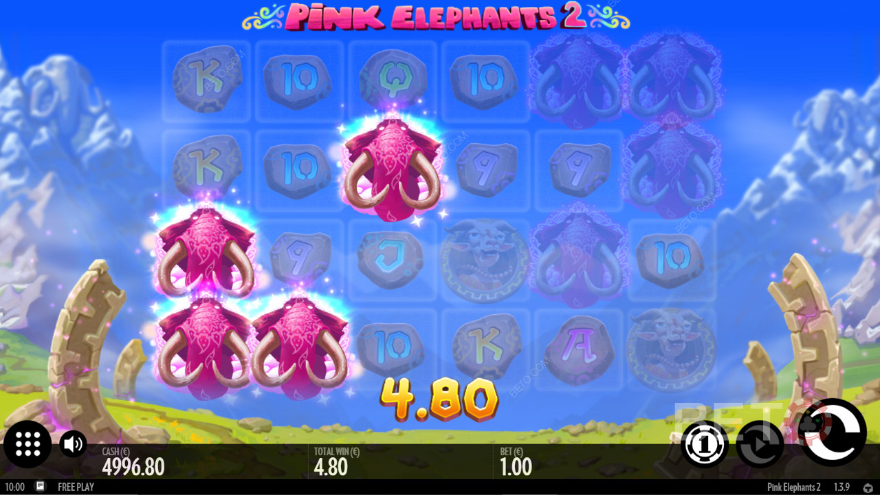 Celebrul elefant roz arată uimitor