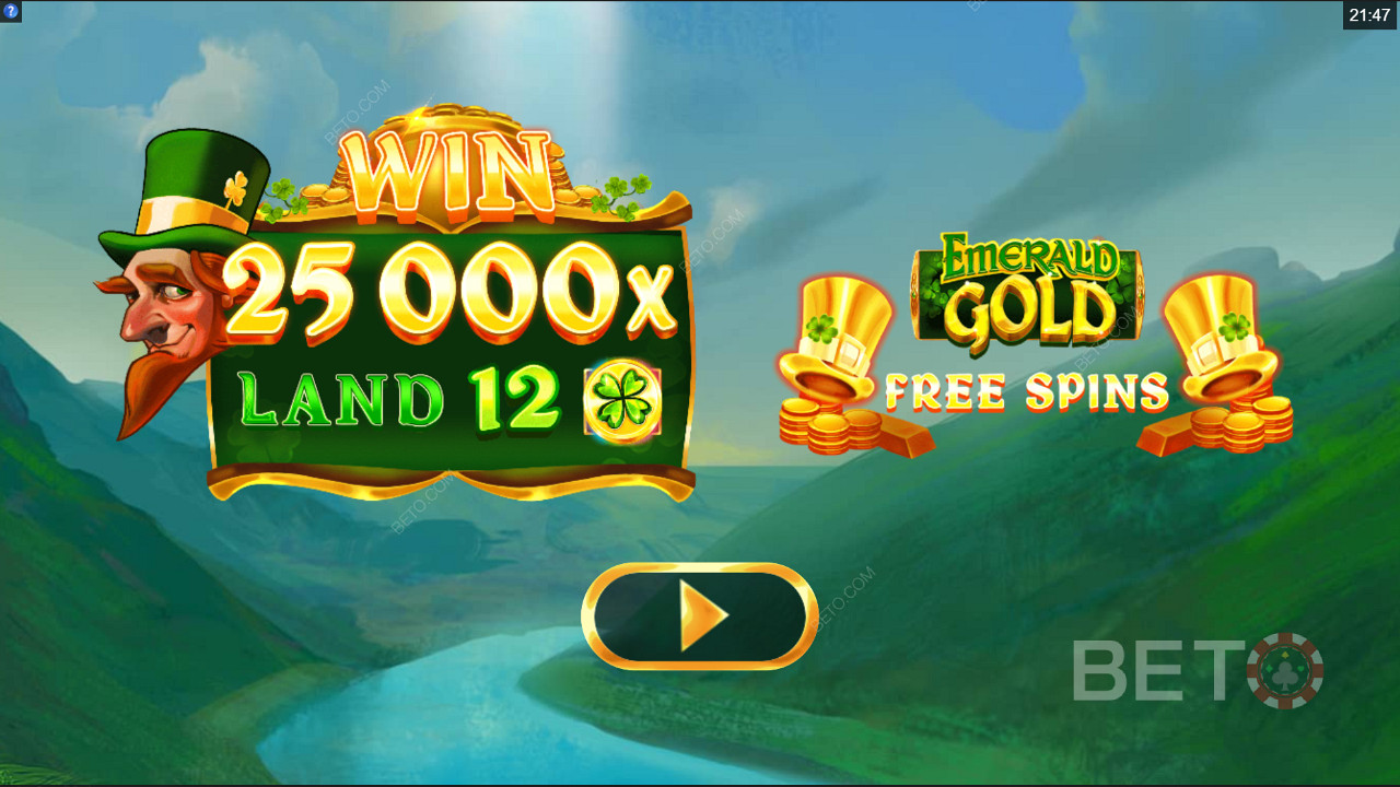 Câștigă de 25.000x pariul tău la Emerald Gold slot machine
