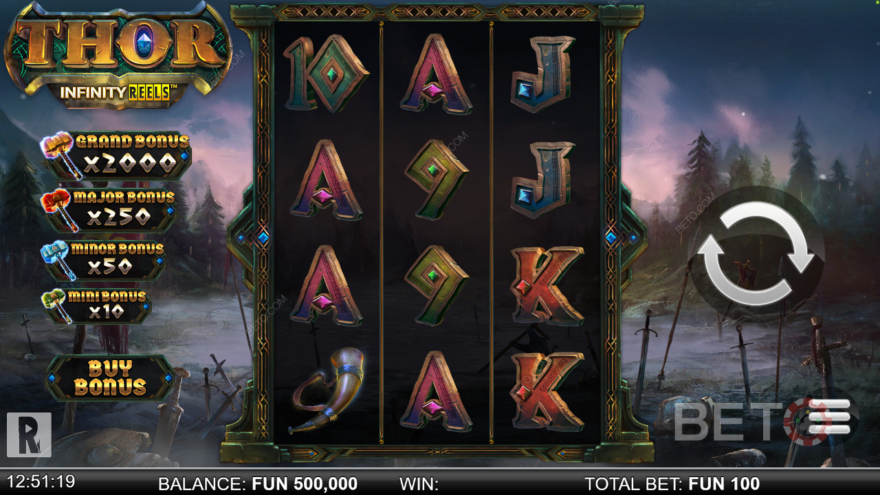 Thor Infinity Reels slot online