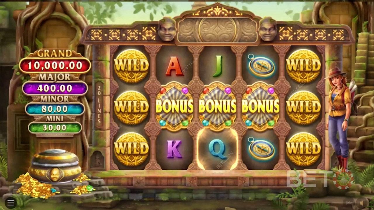 Adună 3 simboluri Bonus pentru a declanșa jocul Bonus cu jackpoturi fixe.