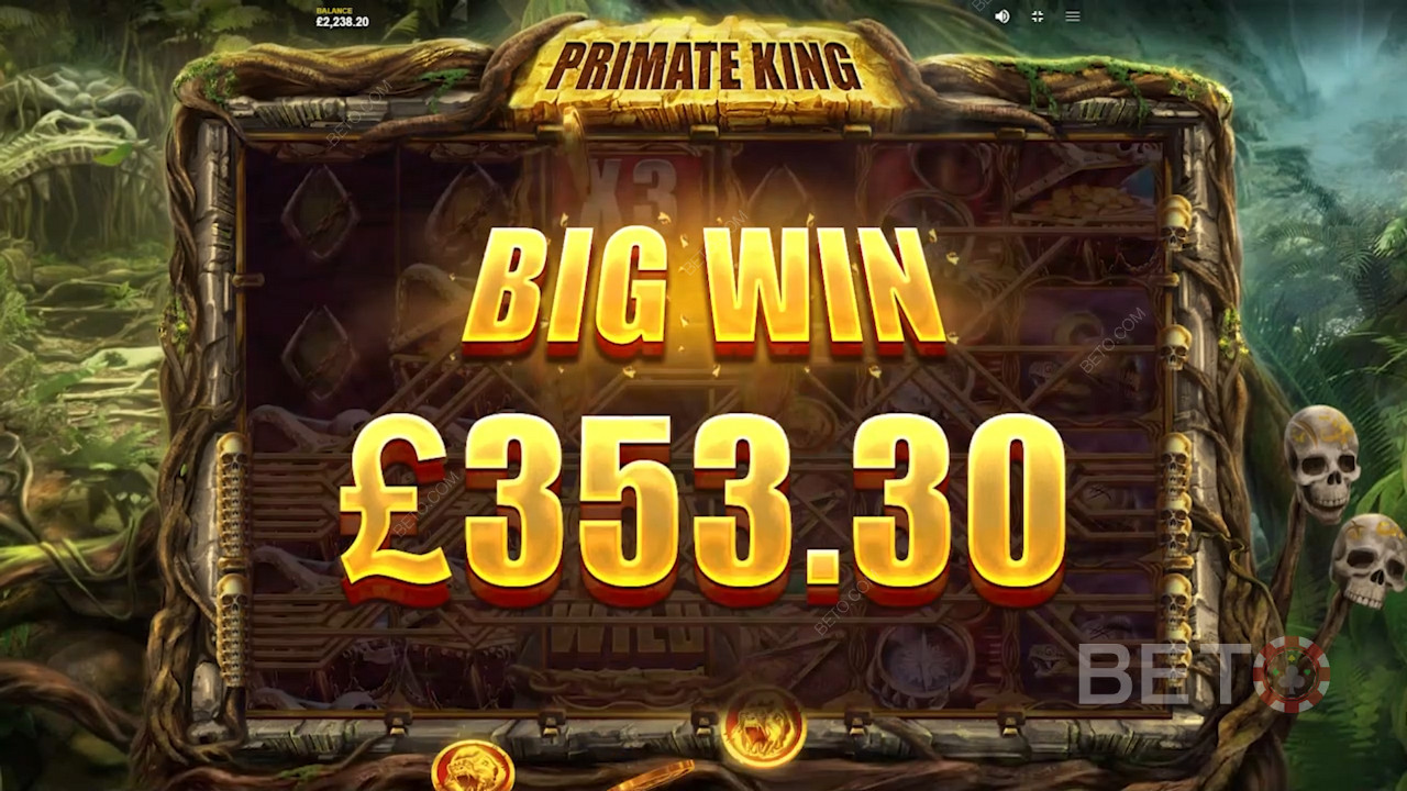 Câștigă sume uriașe la Primate King Slot