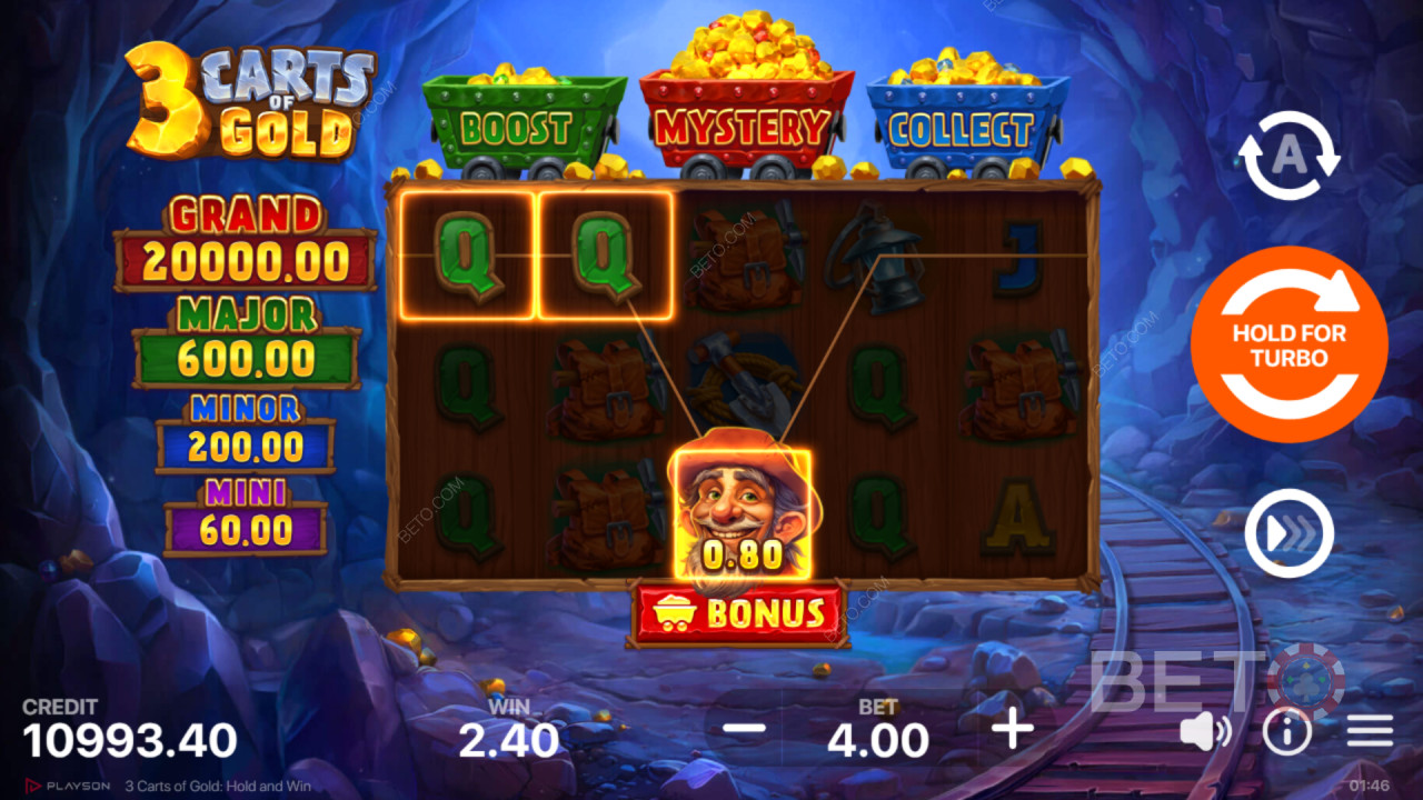 Verdict pentru 3 Carts of Gold: Hold and Win Slot Online