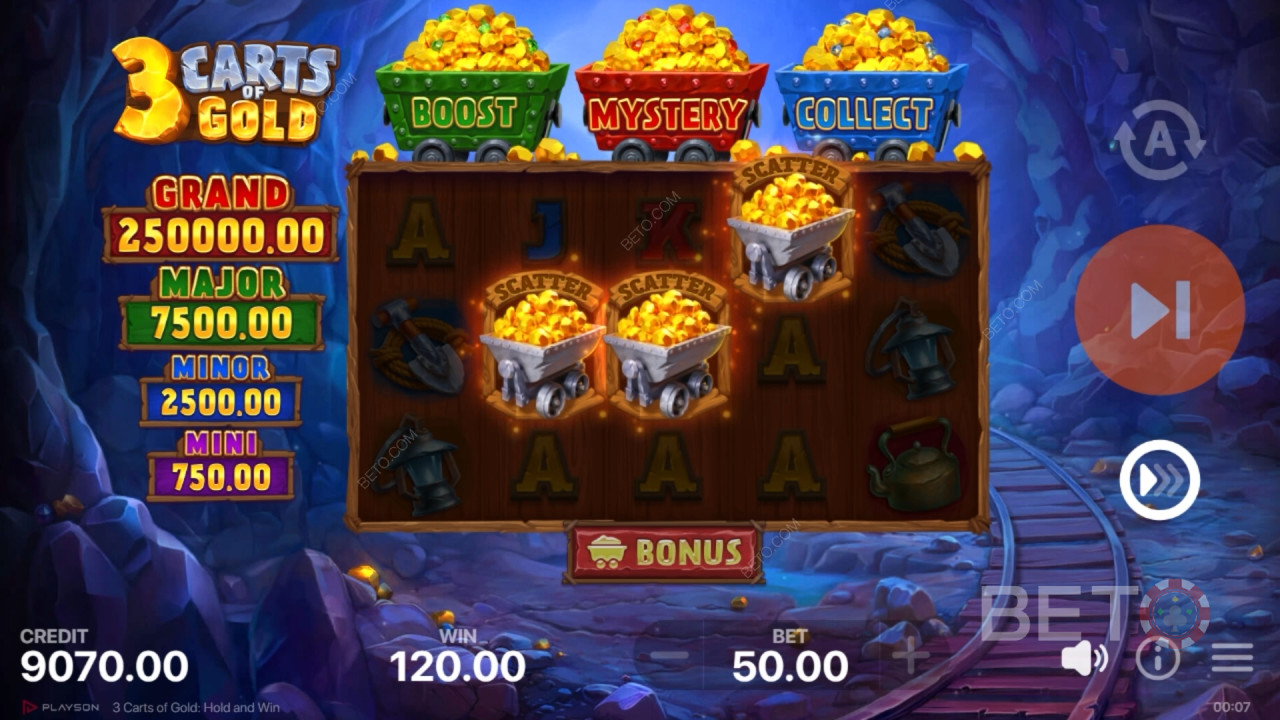 3 Carts of Gold: Hold and Win Joacă Gratuit