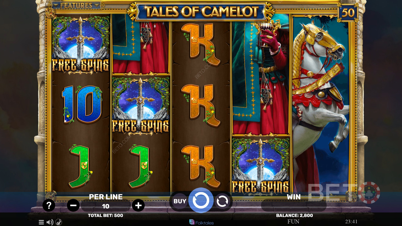 Tales of Camelot Recenzie de la BETO Slots