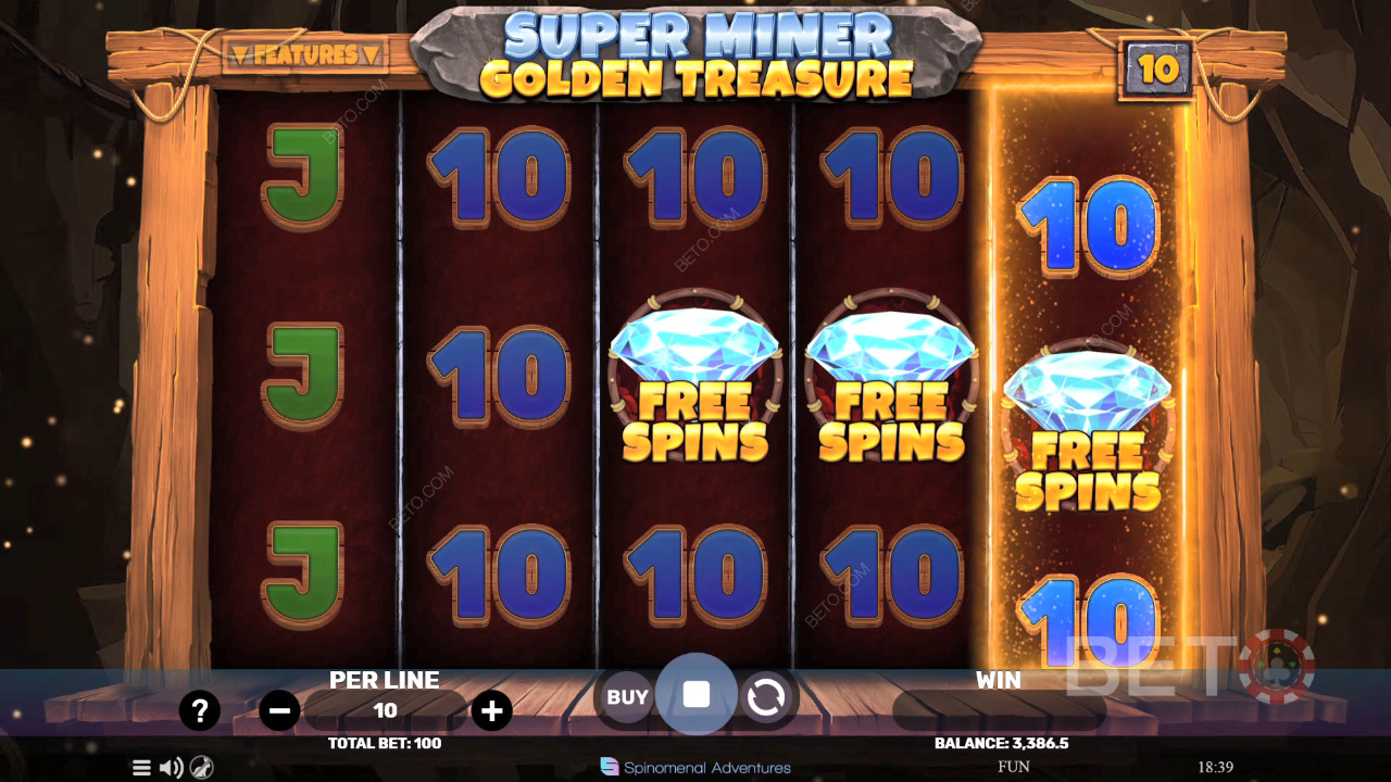Super Miner - Golden Treasure Review by BETO Slots