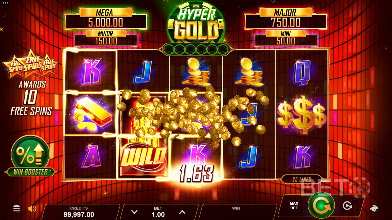 Puteți câștiga până la 12.500x pariul dvs. în Hyper Gold