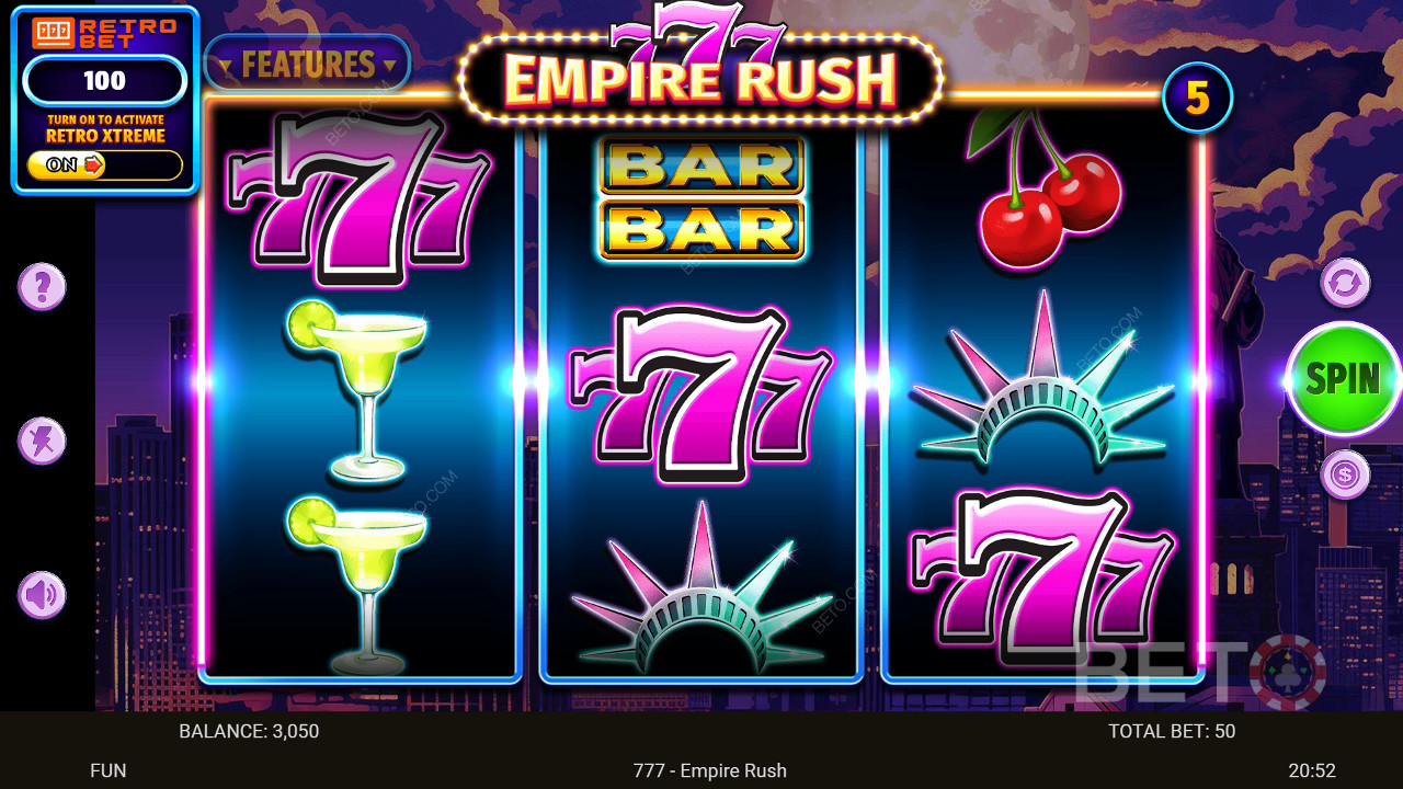 777 Empire Rush Review de la BETO Slots