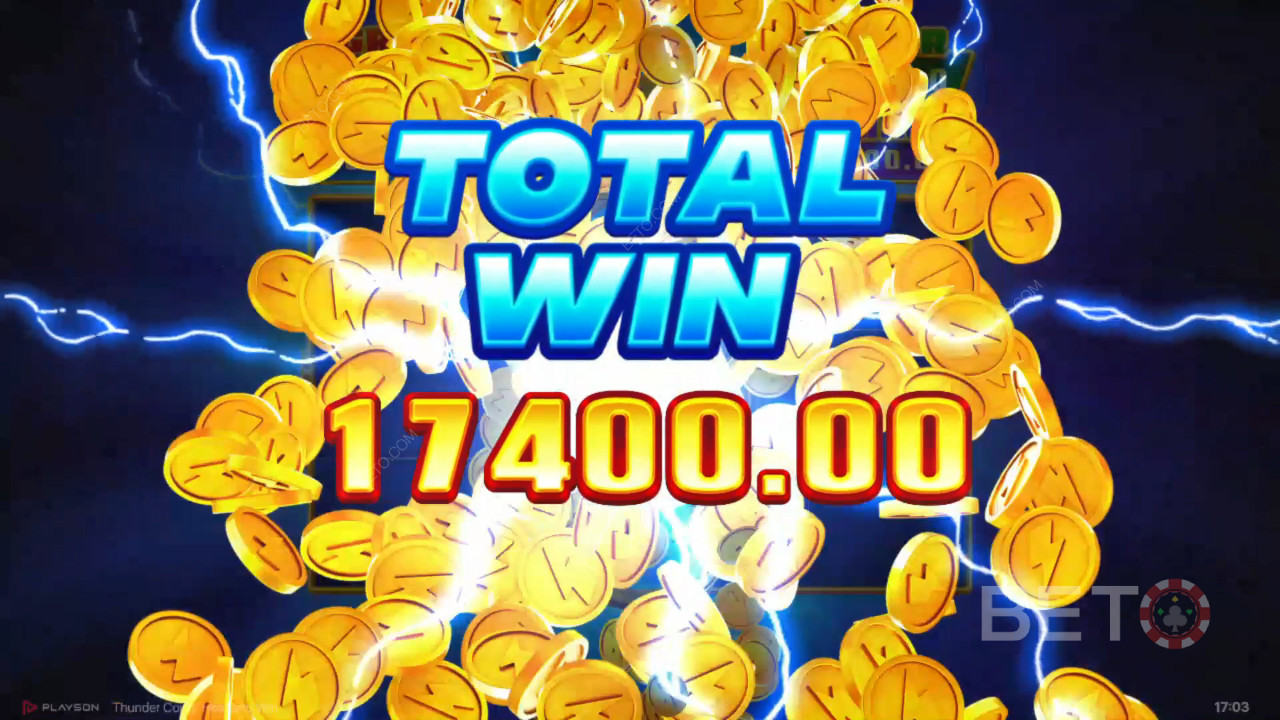 Câștigă 5.150x pariul tău în slotul online Thunder Coins!