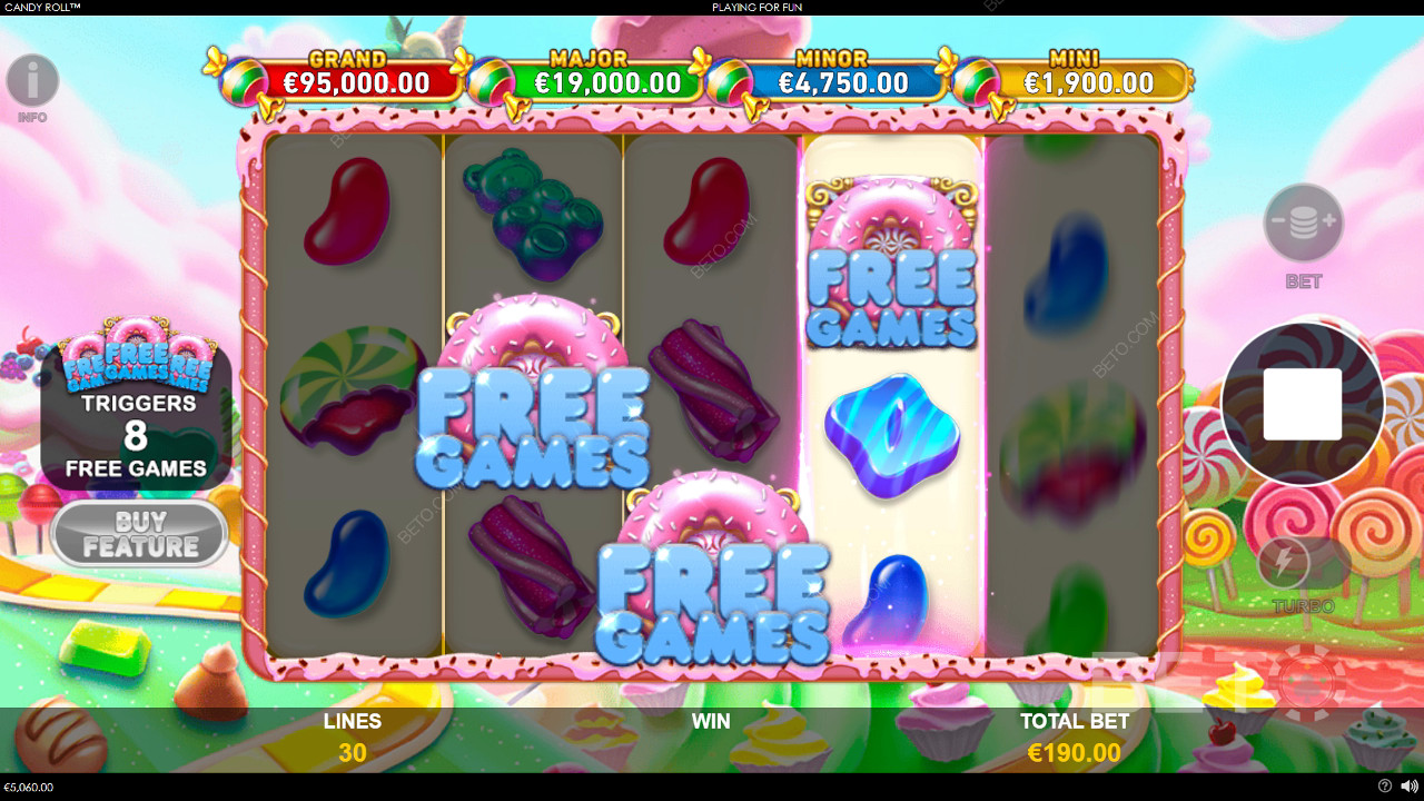 Candy Roll Recenzie de la BETO Slots