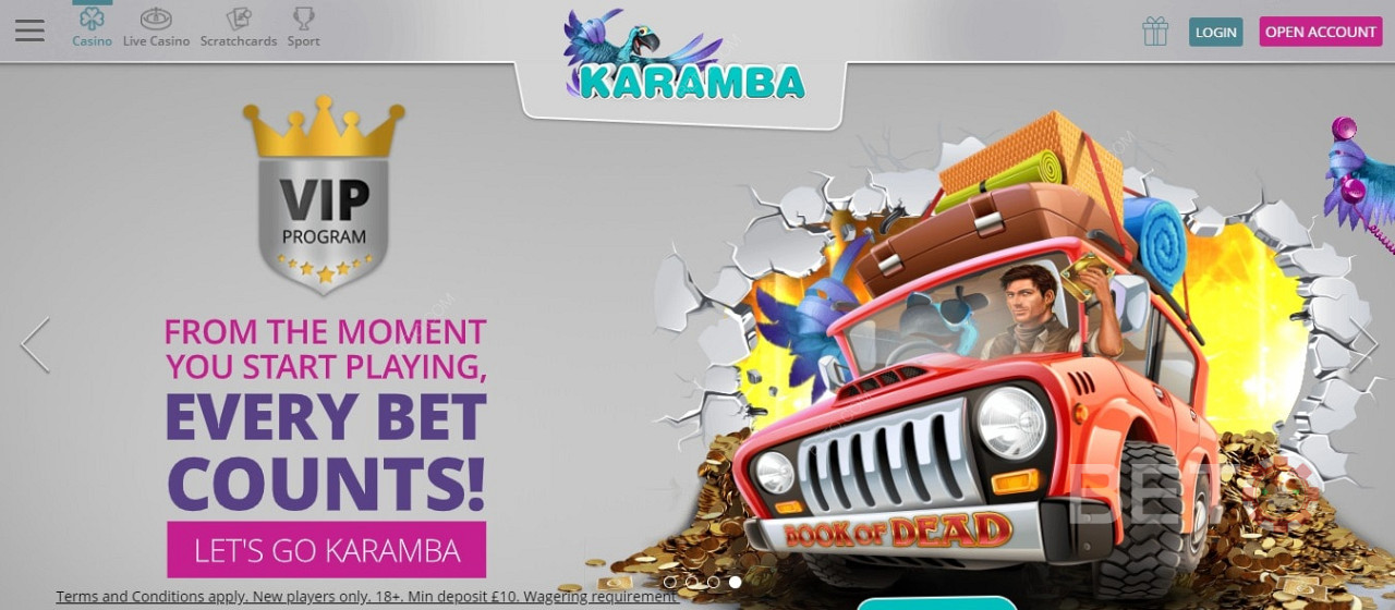Deveniți membru VIP la Karamba