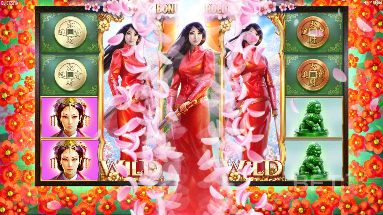 Quickspin cu Sakura Fortune - Alătură-te acestei frumoase prințese japoneze în încercarea ei de a lupta împotriva împăraților răi.