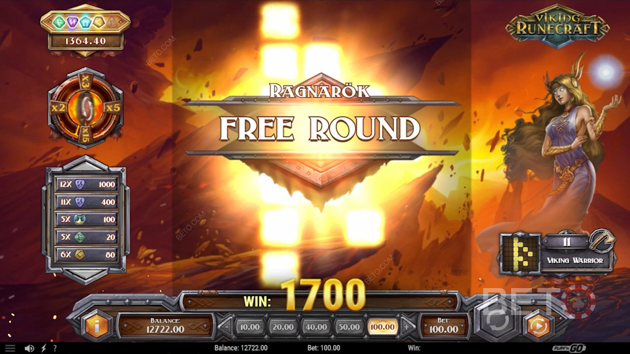 Funcția Ragnarok și Bonus & Obține runda gratuită și câștiguri mari