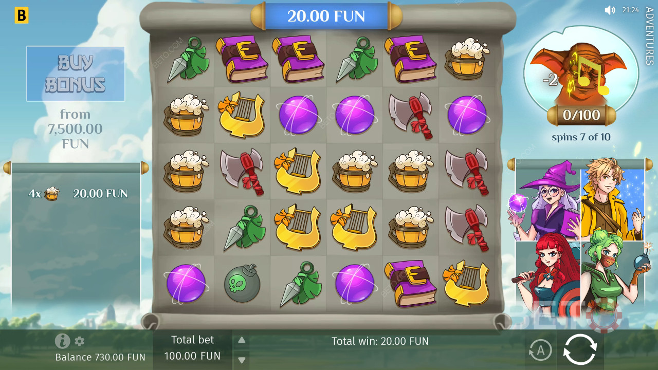 Adventures Review by BETO Slots