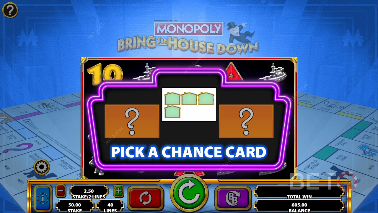 Caracteristică specială de șansă în Monopoly: Bring the House Down