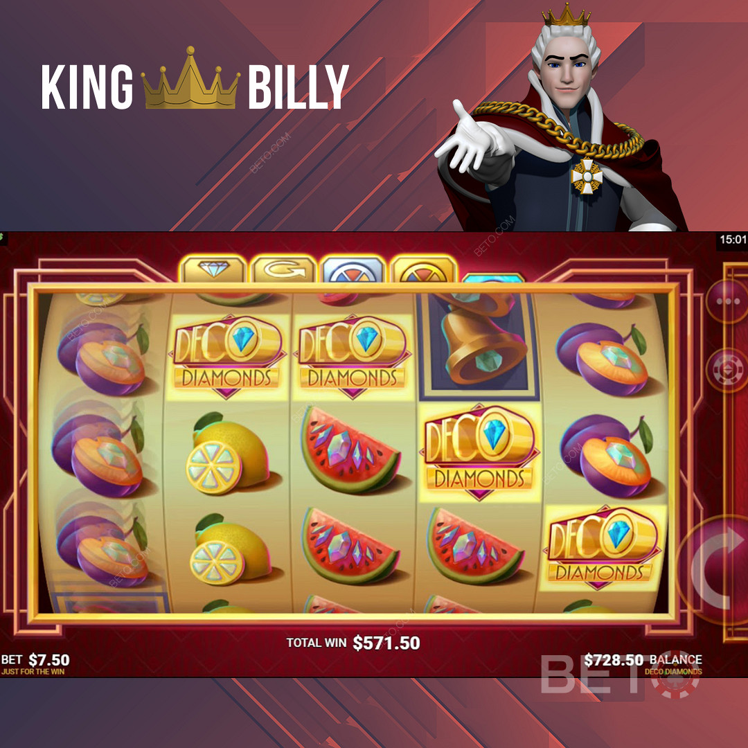 Joacă sloturi captivante pe King Billy Online Casino