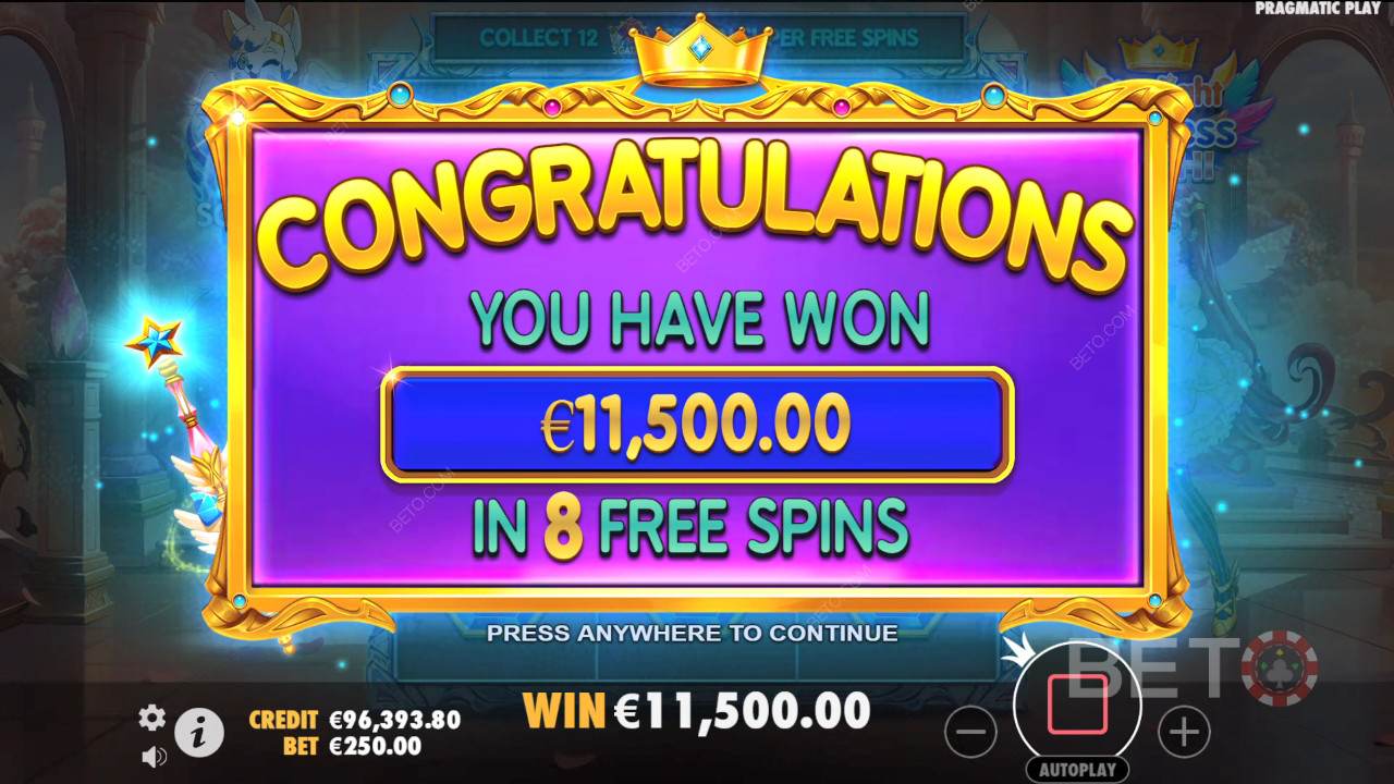 Câștigă 5.000x pariul tău în Starlight Princess Pachi Slot!