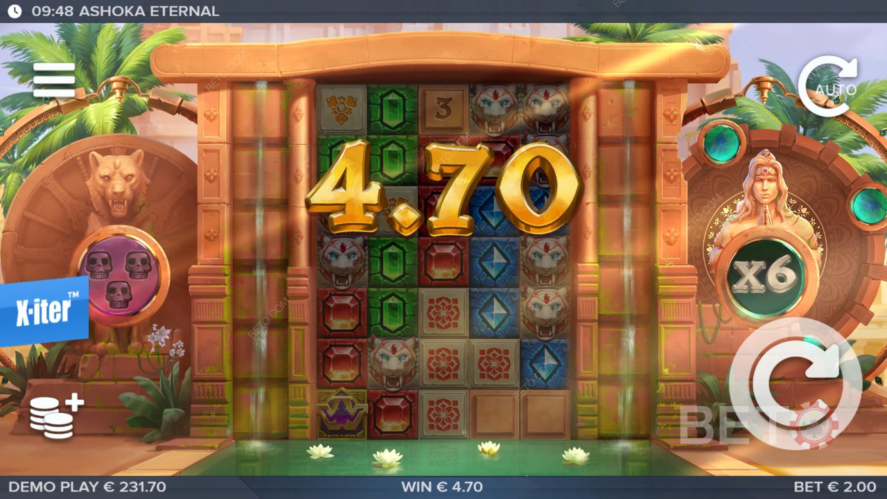 Funcțiile bonus explicate în Ashoka Eternal de ELK Studios