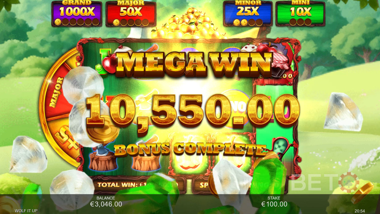 Câștigă 5.000x pariul tău în Wolf It Up Slot Machine!