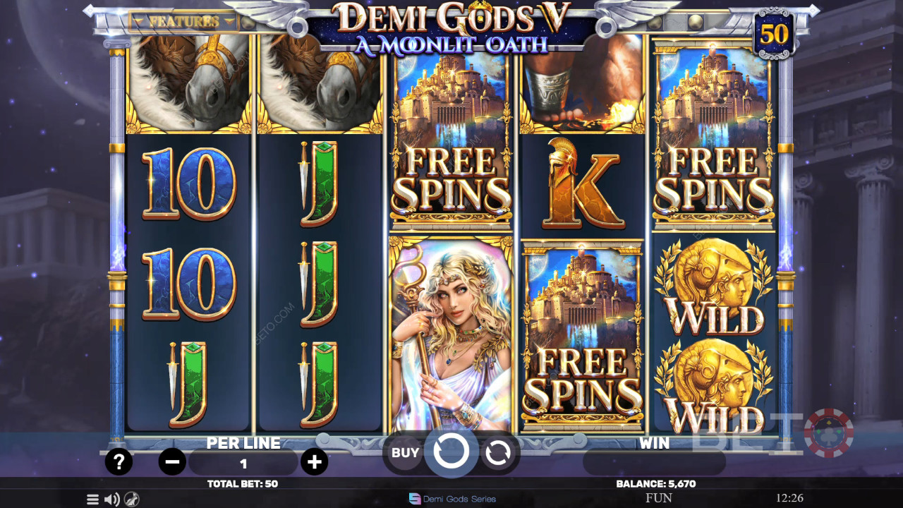 Demi Gods V - A Moonlit Oath Recenzie de la BETO Slots