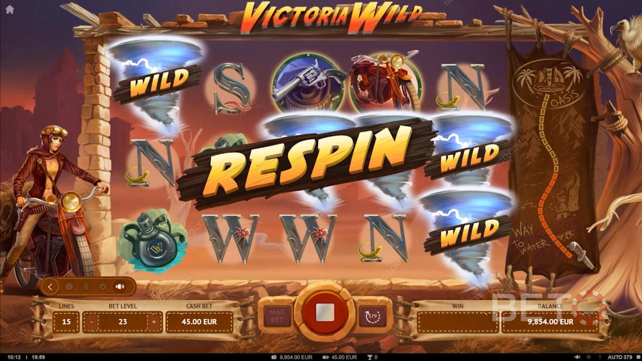 Victoria Wild slot machine cu diferite tipuri de Free Spins și un bonus special