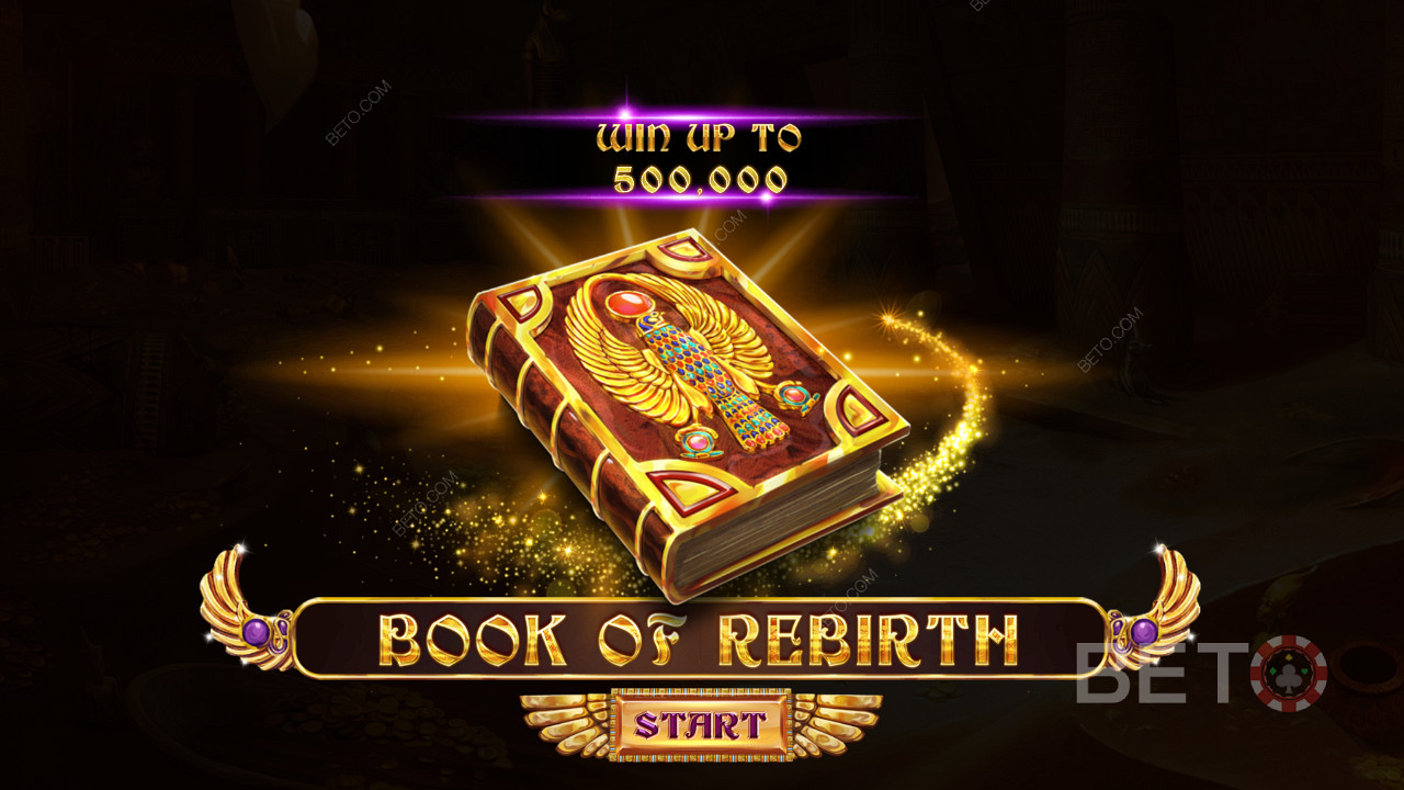 Ecran de încărcare a Book Of Rebirth