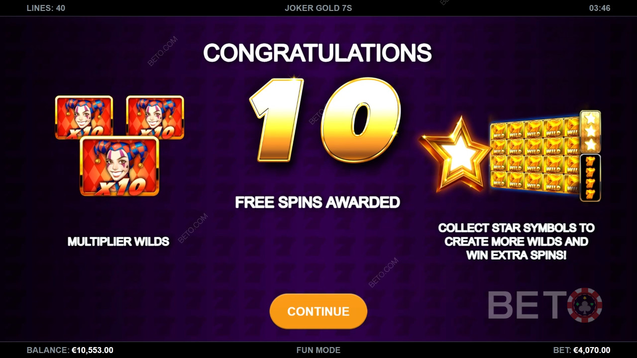 Funcțiile bonus explicate în Joker Gold 7s de Kalamba Games