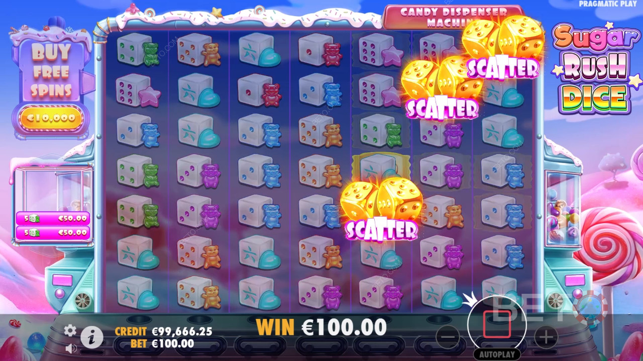 Cum se joacă zarurile "Sugar Rush" de la Pragmatic Play