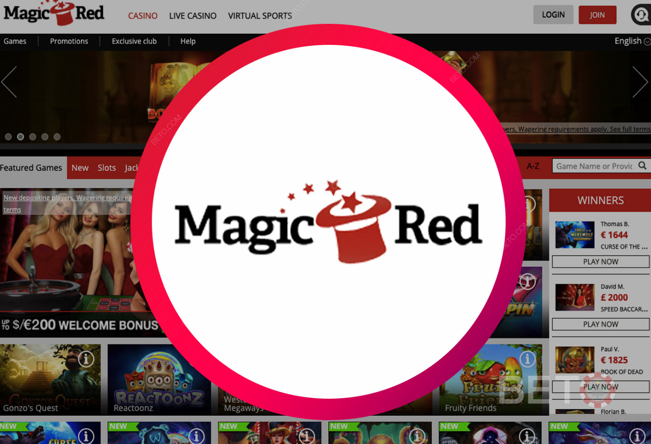 Magic Red online Casino - un site web ușor de utilizat
