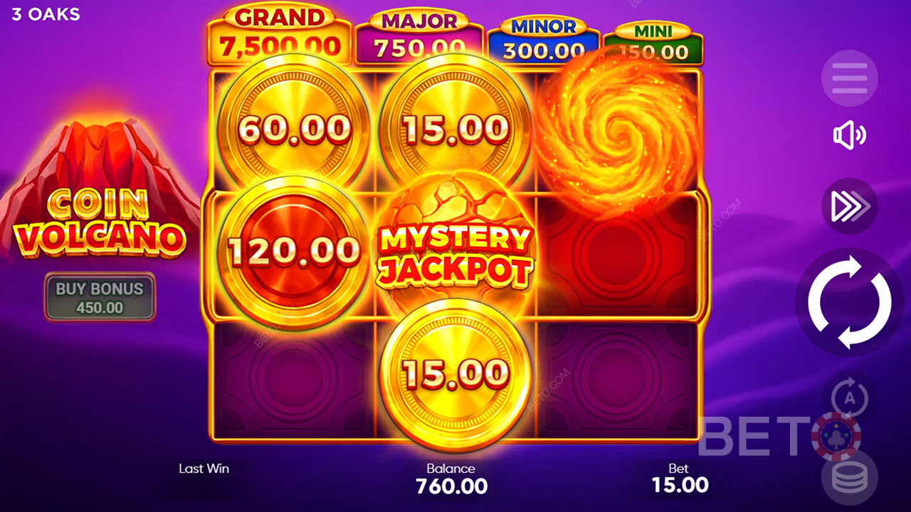 Câștigă 2,551x pariul tău în slotul online Coin Volcano!