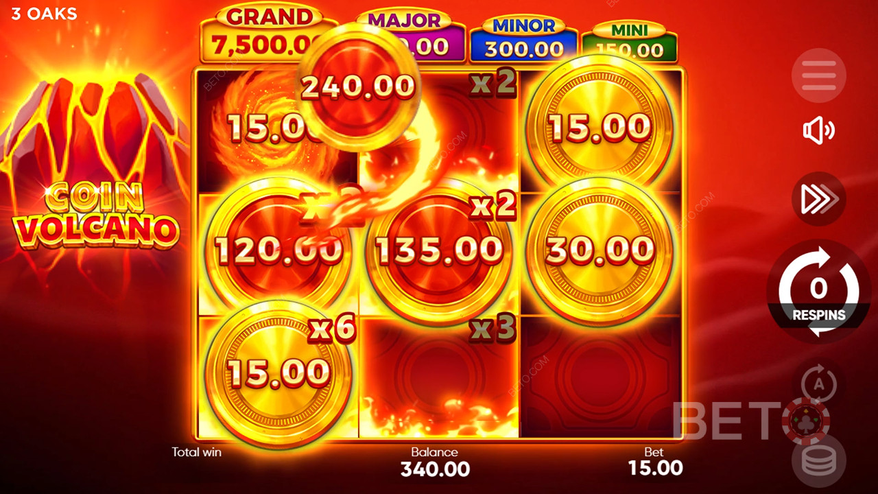 Cum să joci Coin Volcano de la 3 Oaks Gaming