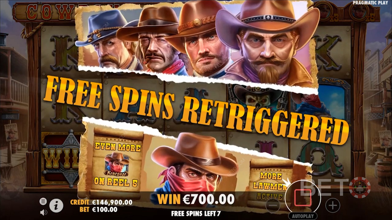 Joacă-te printre cowboy sălbatici și câștigă premii în bani în slotul Cowboys Gold