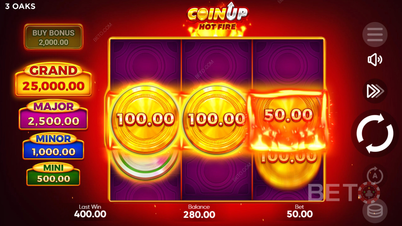 Coin Up: Hot Fire Review by BETO Slots
