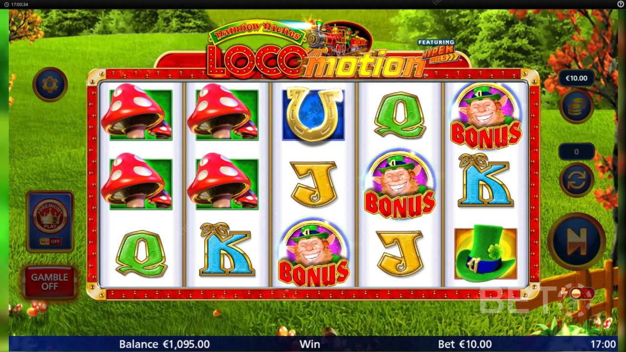 Funcțiile bonus explicate în Rainbow Riches Locomoție de lumină și minune