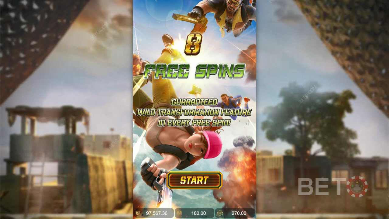 Câștigă 1.690x pariul tău în jocul ca la aparate Battleground Royale!