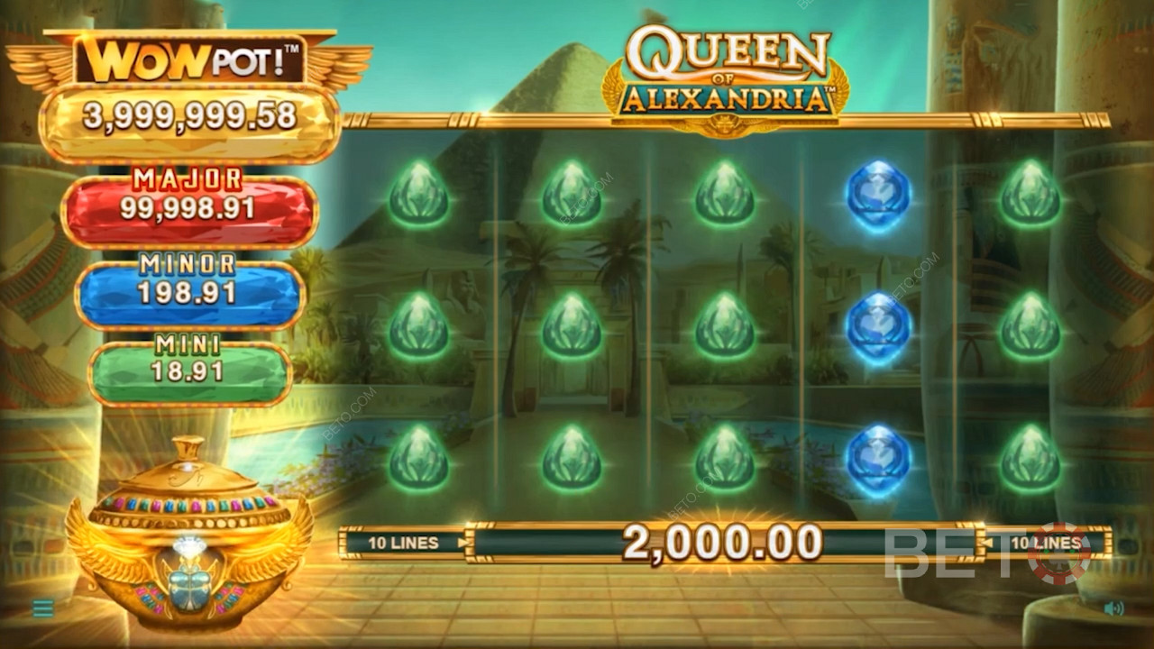 Acest joc de cazino online folosește o varianță moderată și o rată RTP de 92,50%.