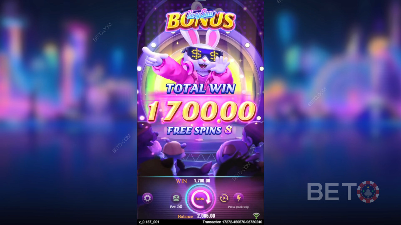 Funcțiile bonus explicate în Party Star de TaDa Gaming