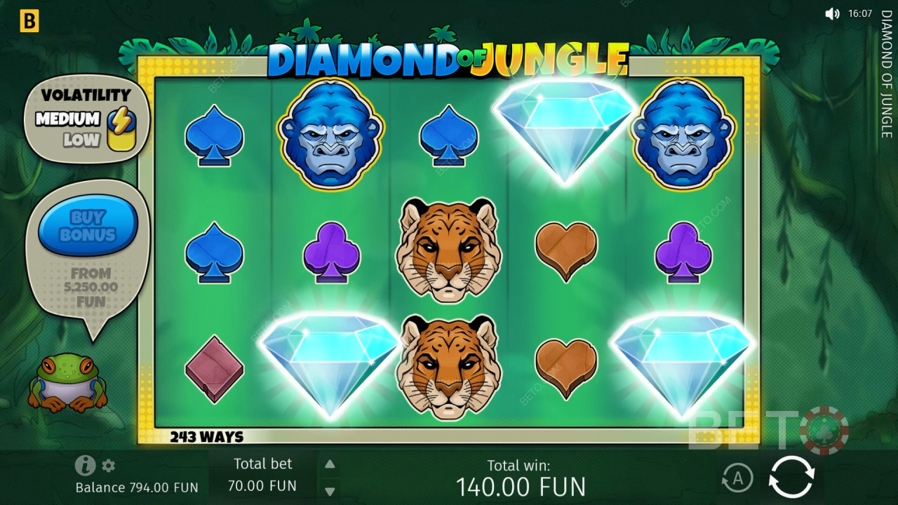 Diamond Of Jungle Joacă Gratuit