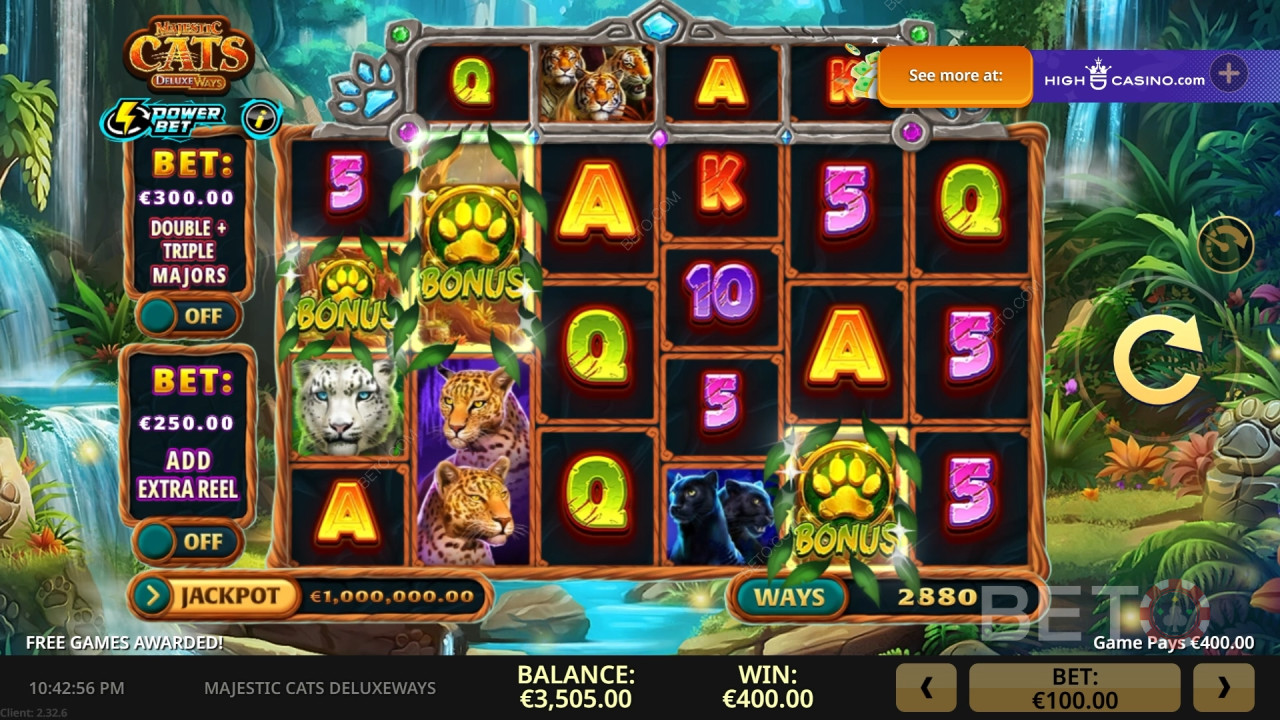 Majestic Cats DeluxeWays Review by BETO Slots