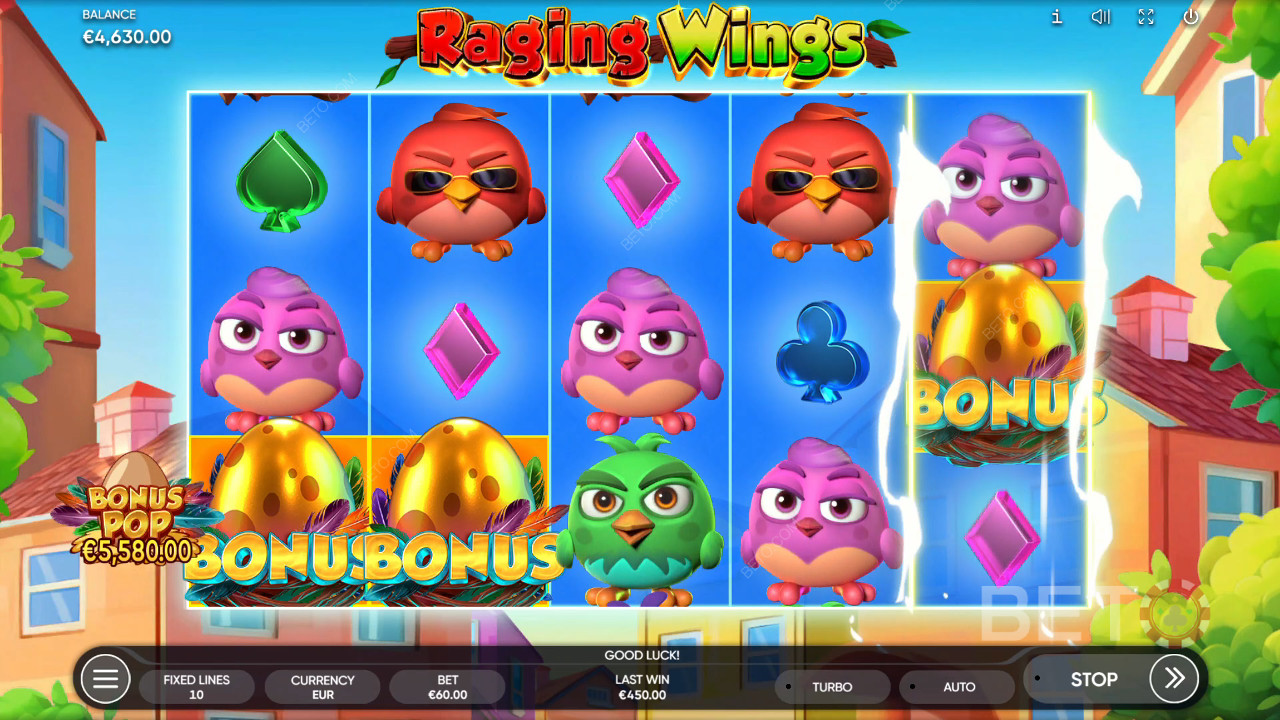 Raging Wings Review by BETO Slots