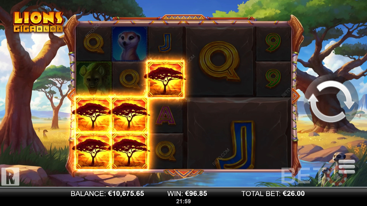 Lions GigaBlox Recenzie de la BETO Slots