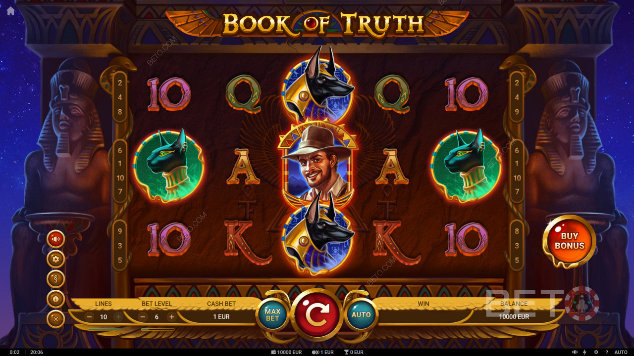 Book of Truth slot video cu două tipuri de Free Spins cu simboluri Expanding